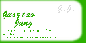 gusztav jung business card